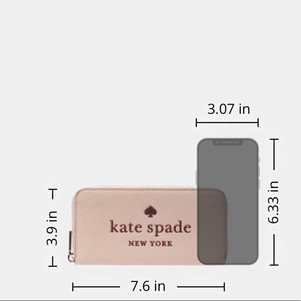 NWT Kate Spade Glitter on large continental wallet - Picture 9 of 16